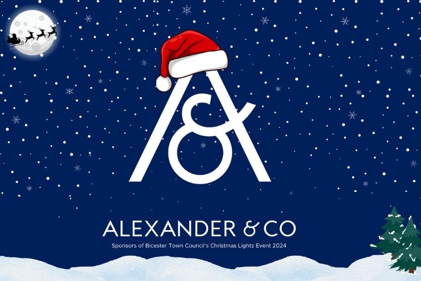 Alexander & Co sponsor Bicester Town Council’s Christmas Lights Event on 30th November 2024!